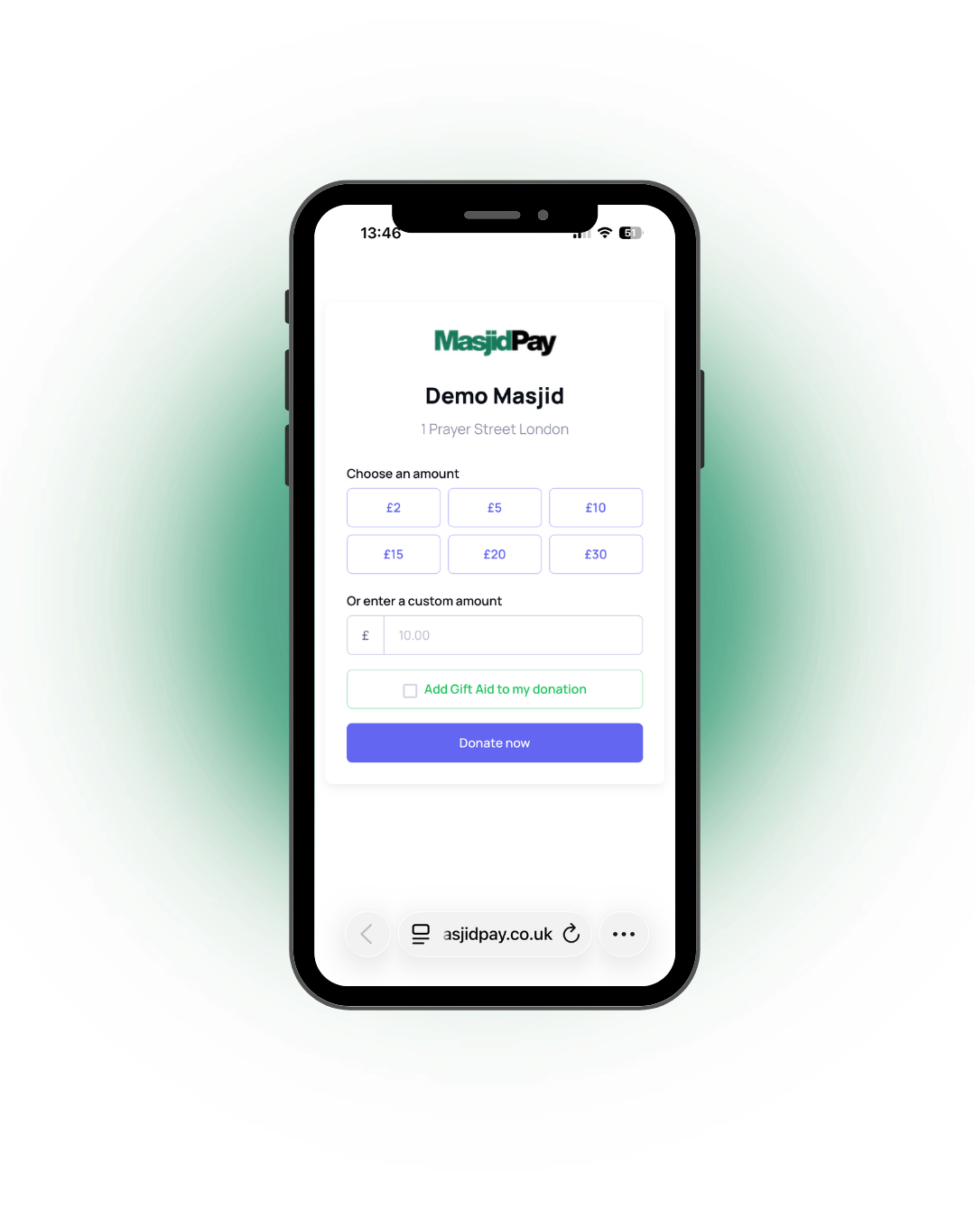 MasjidPay Interface